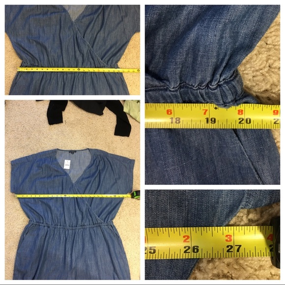 NWT! J.Crew Mercantile Chambray Wrap Jumpsuit - Picture 4 of 6